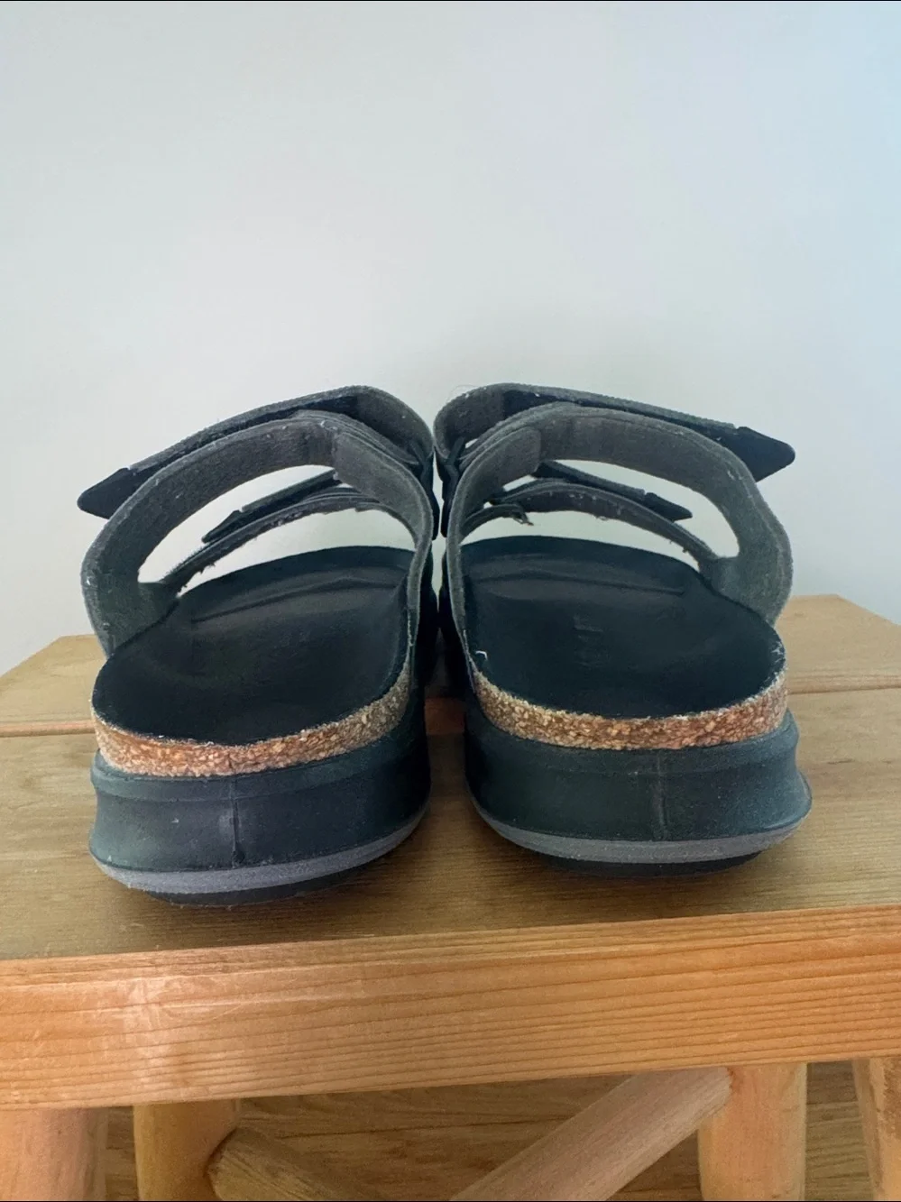 Birkenstock Olive Green Two-Strap Mens Sandals